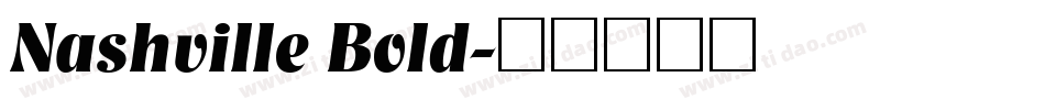 Nashville Bold字体转换